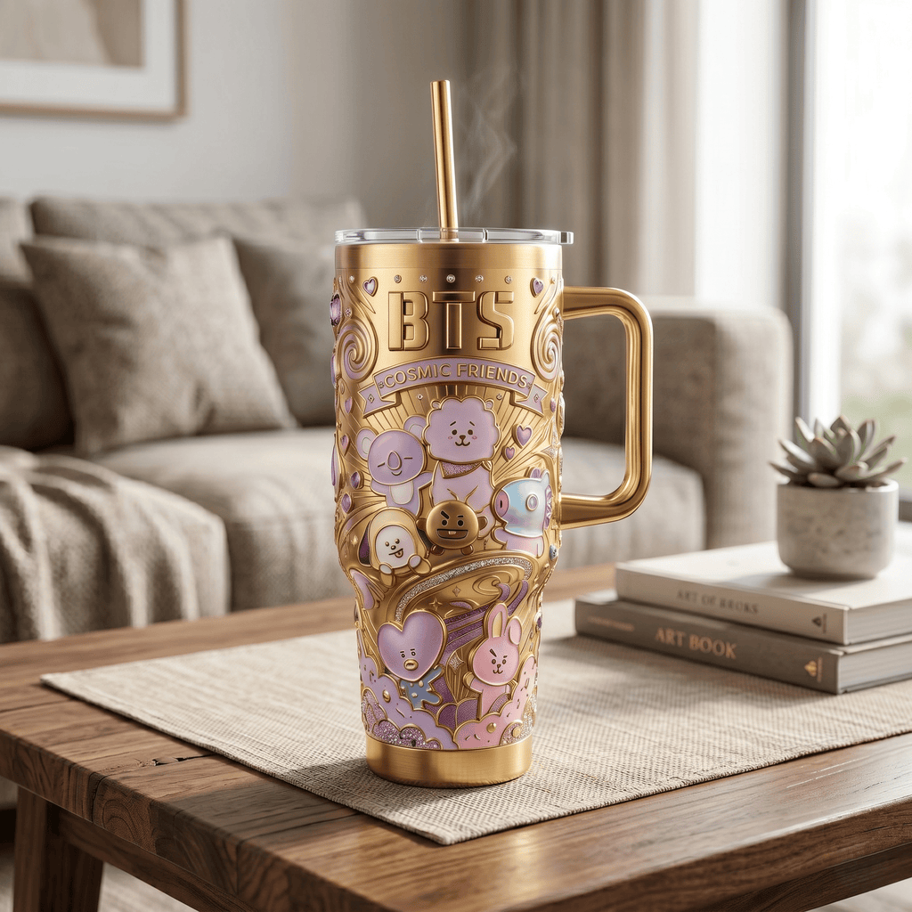 BTS 40oz Tumbler With Handle HTTT