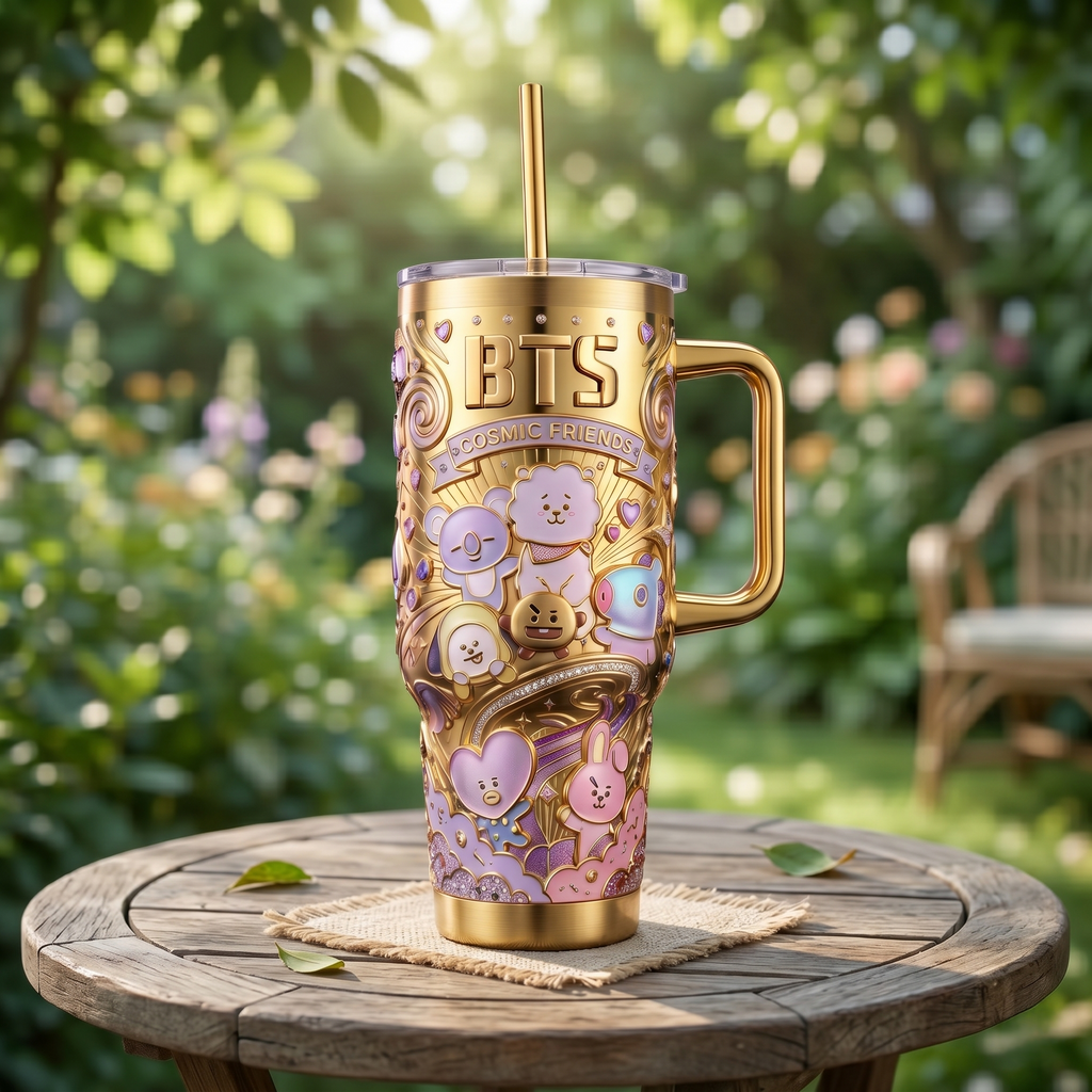 BTS 40oz Tumbler With Handle HTTT